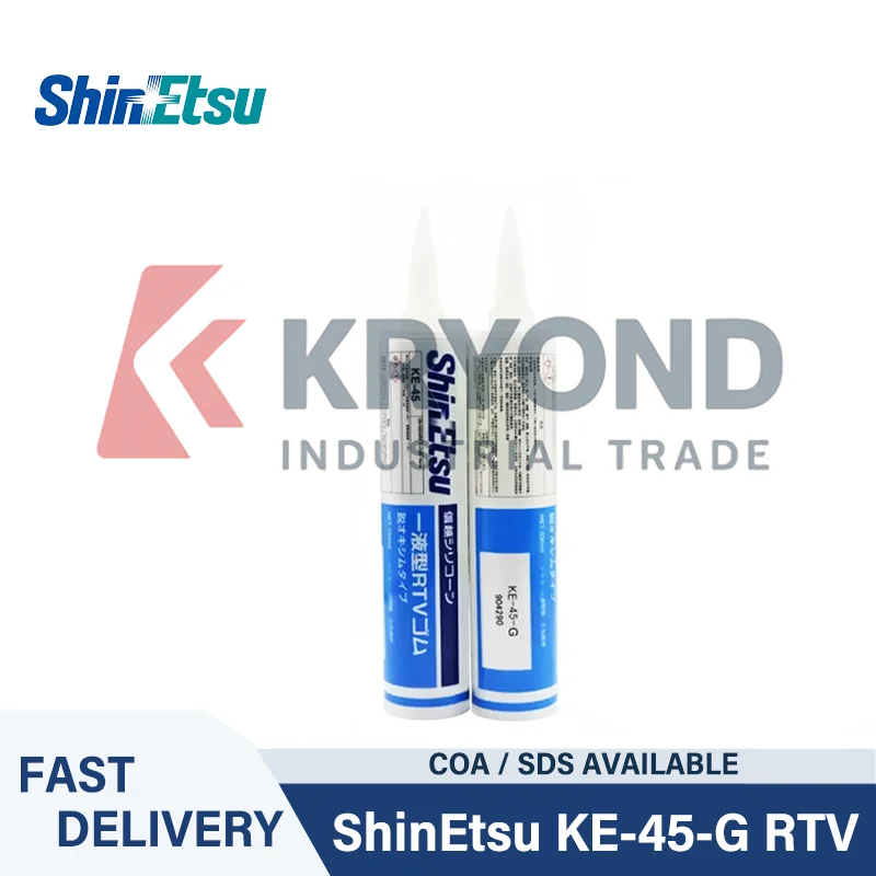 

ShinEtsu KE 45 RTV Silicone Sealant Single Component Room Temperature Curing Adhesive for Electronics Electrical