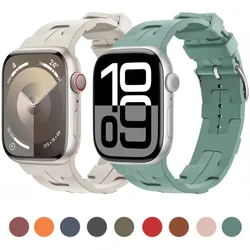 Pulseira de substituição para iWatch Ultra 2, 1, 49mm, pulseira de silicone para Apple Watch, 10, 9, 8, 7, 45mm, 41mm, 46mm, 42mm, 6, 5, 4, 3, SE, 44 milímetros, 40 milímetros