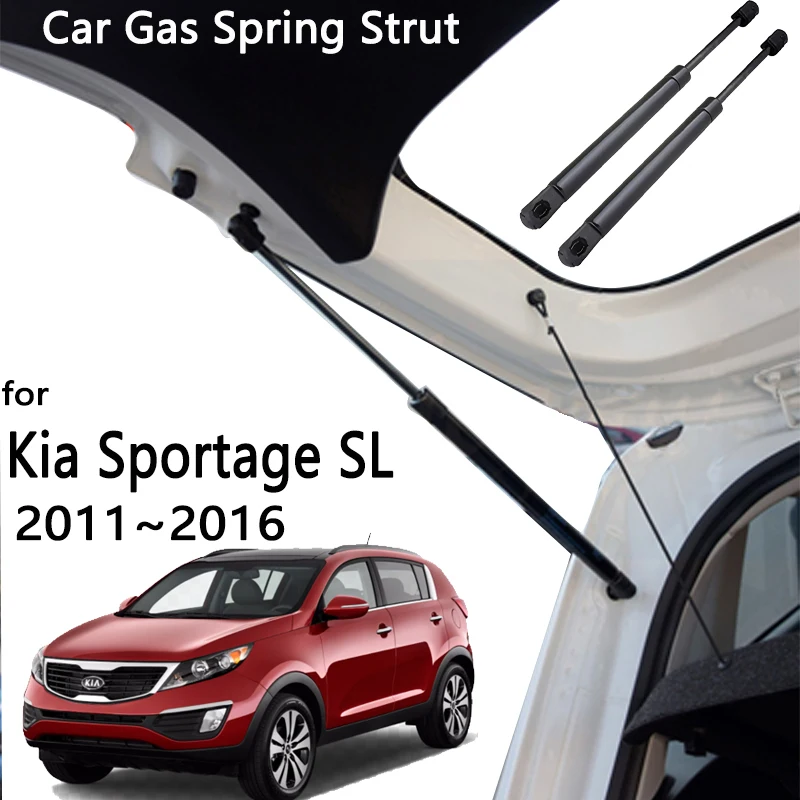 For Kia Sportage Accessories SL 2011~2016 Car Tailgate Gas Lift Support Struts Prop Hydraulic Rod Shocks Damper Car Accessories