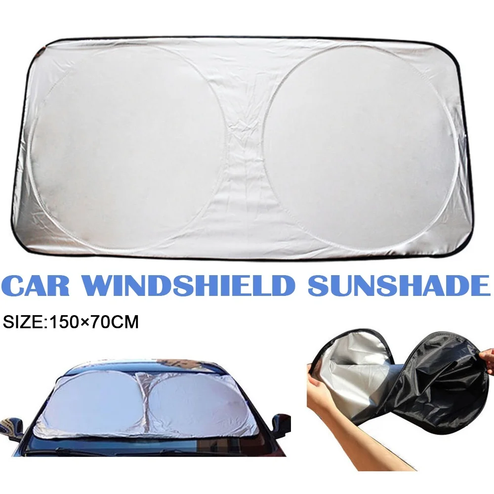 150*70cm Car Windshield Cover Sunshade UV Protection Shield Car Styling Folding Car Window Sun Shade Windshield Block Cover