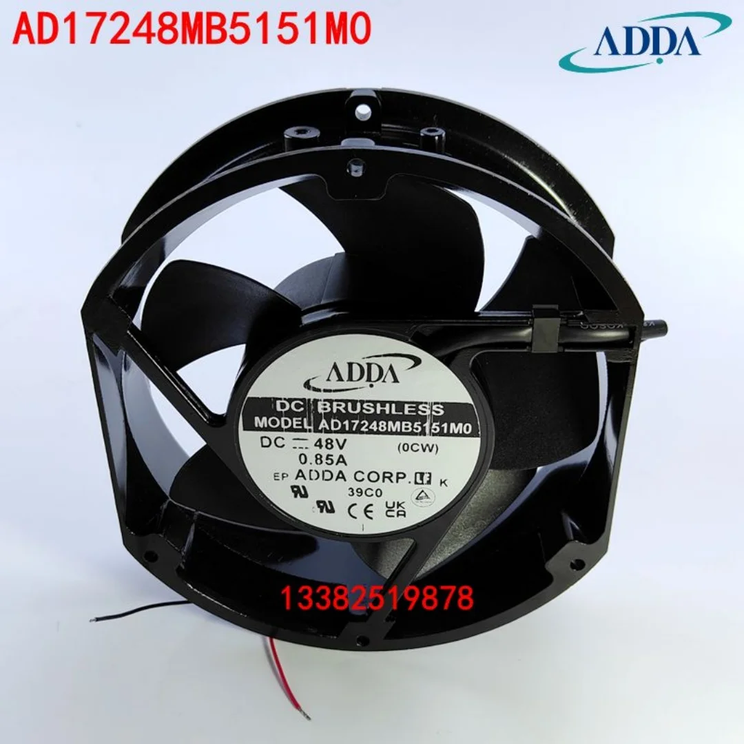 ADDA AD17248MB5151M0 DC 48V 0.85A 172x150x51mm 2-Wire Server Cooling Fan
