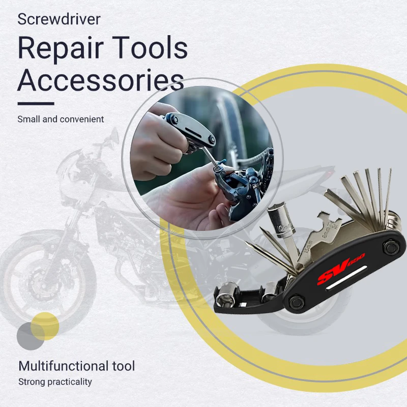 

Accessories Motorcycle Portable Tool Repair Screwdriver Set For SV650 SV650S SV650x SV 650 SV650 S/X 1999-2024+ 2018 2021 2022 A