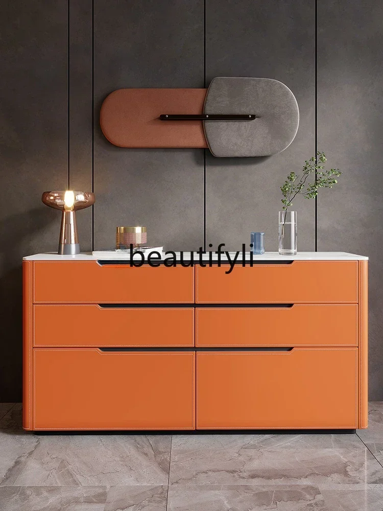 

S1S Small apartment household bedroom locker high TV cabinet rock slab mystery cabinet