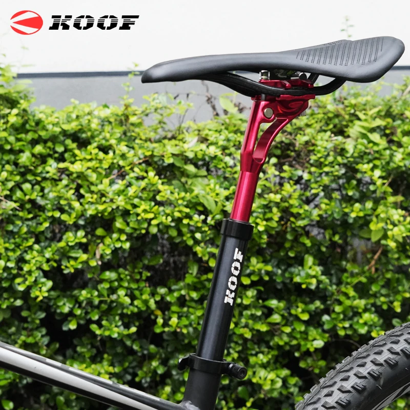 Tubo de tija de sillín de suspensión para bicicleta de montaña, amortiguador de aleación de aluminio ultraligero, tubo de asiento de bicicleta de amortiguación, 27,2/30,9/31,6mm
