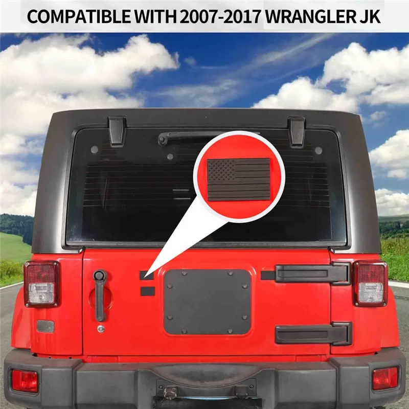 

Car Rear Door Tailgate Rubber Plug Waterproof Plugs Cover For Jeep Wrangler JK 2007-2017 Spare Tire Plugs Parts