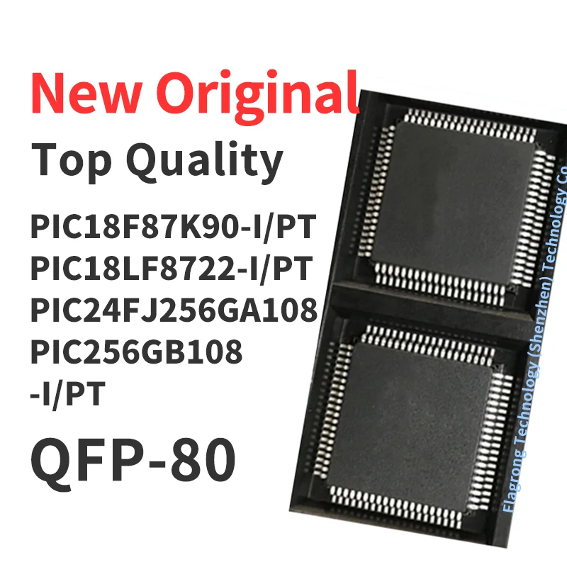 

1 Piece PIC18F87K90 PIC18LF8722 PIC24FJ256GA108 PIC256GB108 -I/PT QFP-80 Chip IC New Original