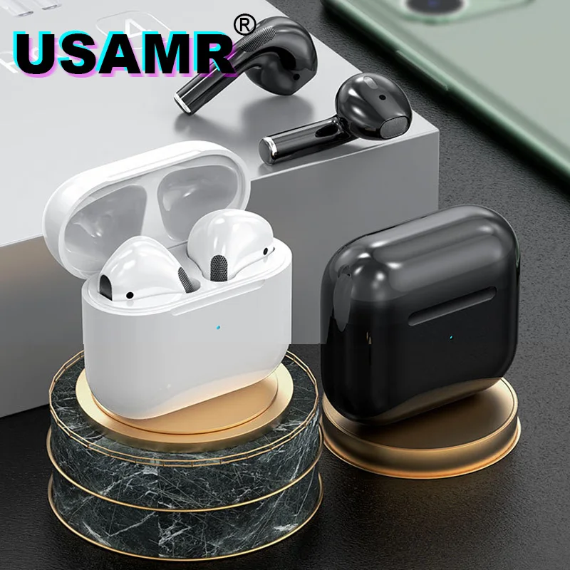 Pro 4 Bluetooth 5.2 Wireless Headset Earphone TWS Earbuds Sport Waterproof HD Mic With Touch Control Earbuds For Smart phone