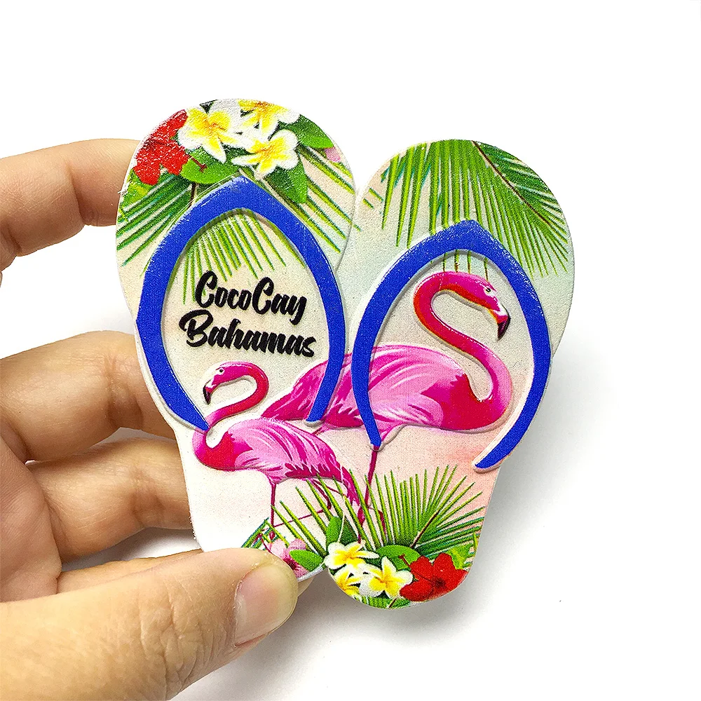 

CocoCay Bahamas 3D Resin Fridge Magnet - Flamingo Decoration - Essential Souvenir for Travelers
