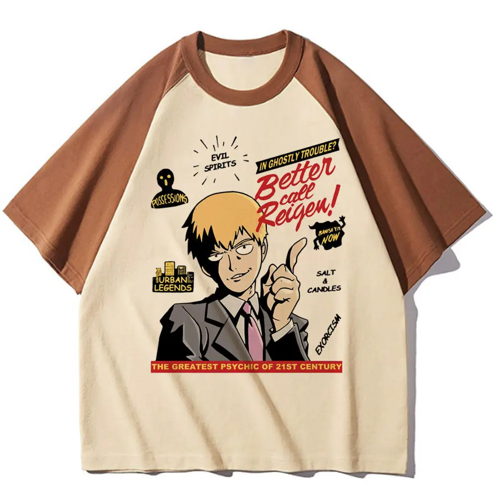 Mob Psycho 100 t-shirt women Gothic Colorful graphic Graphic top tees harajuku Pop Culture Classic korean clothes Trendy Y2k view 4