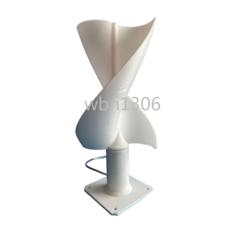 DIY spiral wind turbine model, breeze start, experimental technology small production wind power lamp