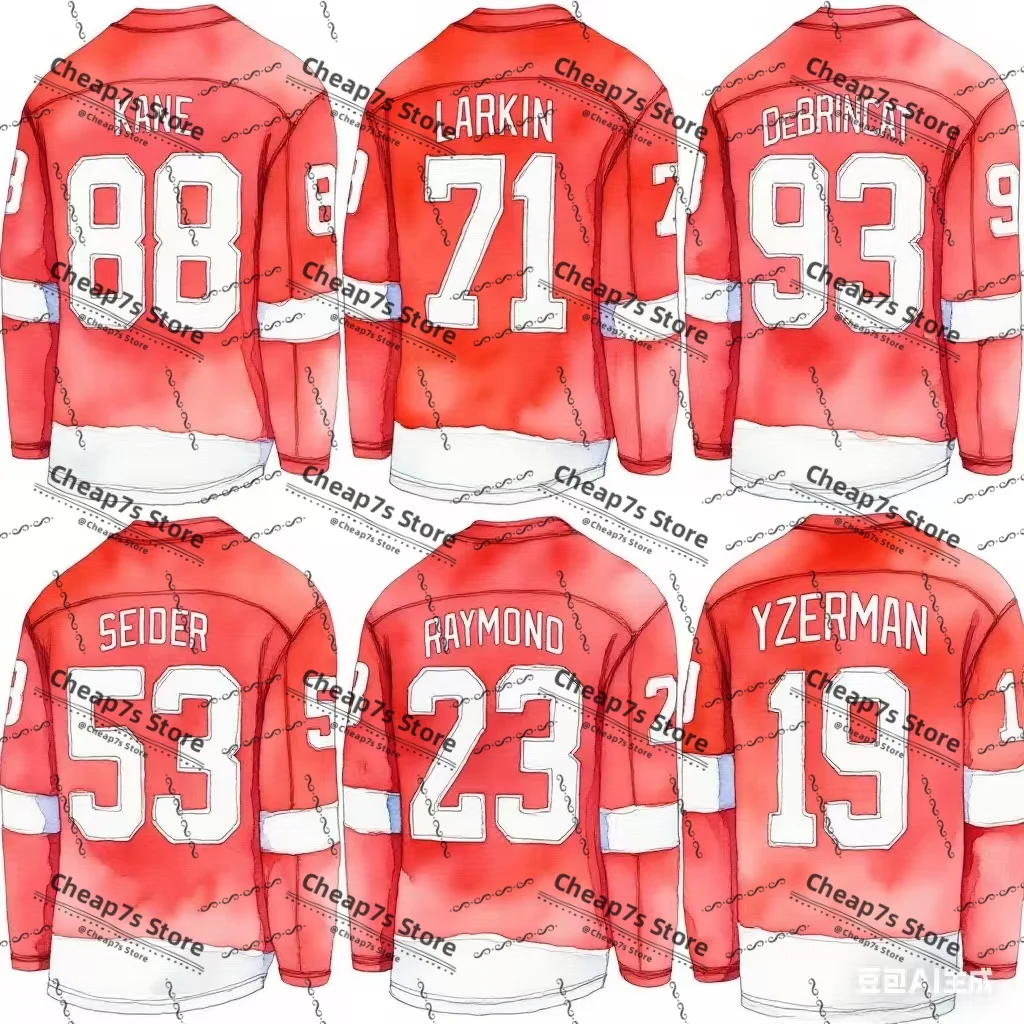 

Cheap Men's Youth Stitched Moritz Seider Dylan Larkin PatrickKane Detroit Ice Hockey Jersey