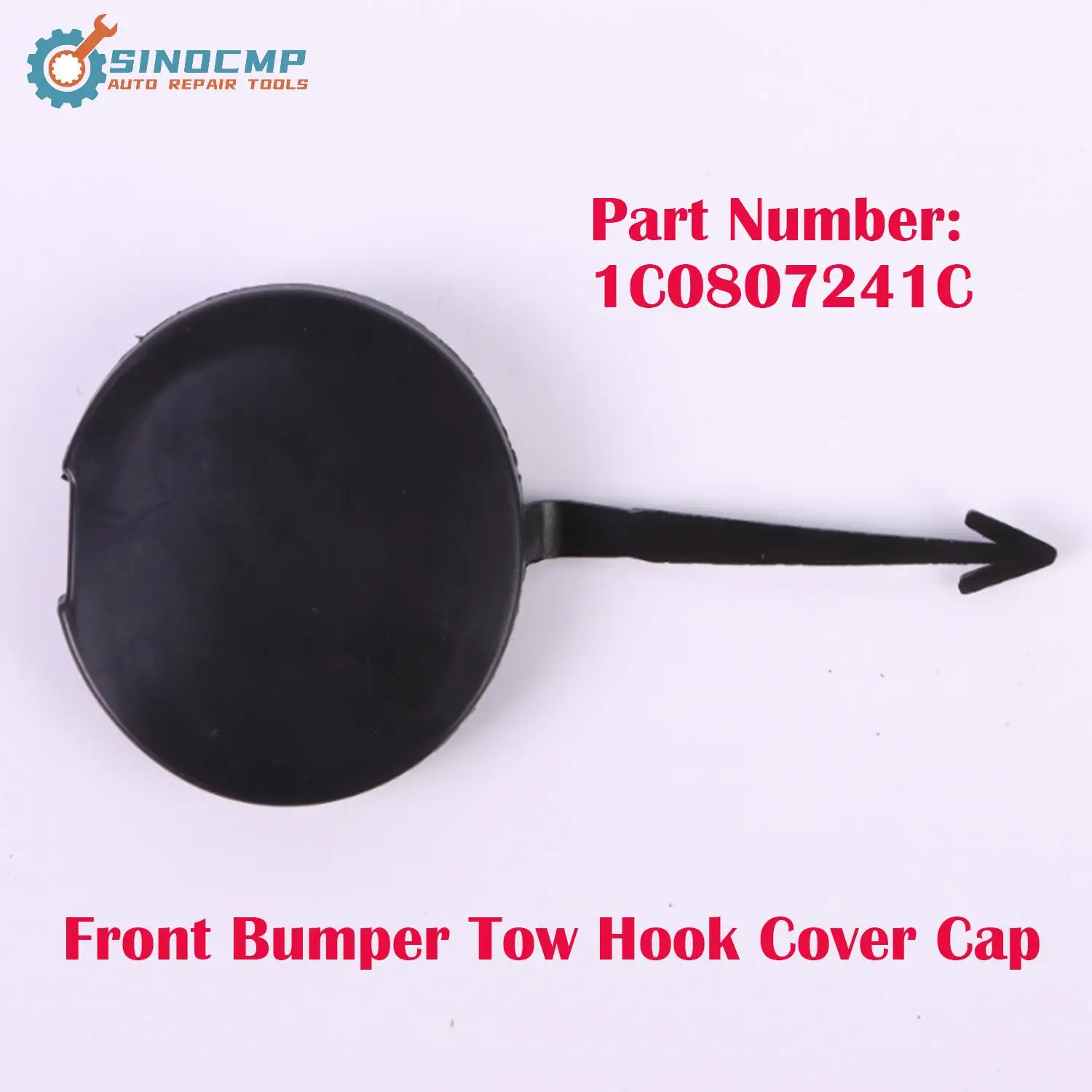 

1C0807241C New High Quality Front Bumper Tow Hook Cover Cap For Volkswagen Beetle 2006-2010 Direct Replacement Auto Parts