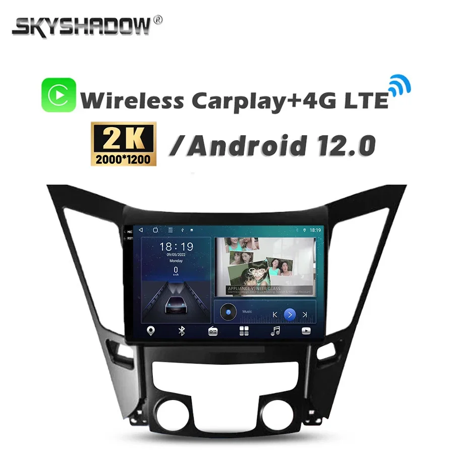 2000*1200 Carplay Auto Android 14.0 8G+128G 360 Car DVD Player GPS Map WIFI Bluetooth 5.0 RDS Radio For Hyundai Sonata 2010-2015