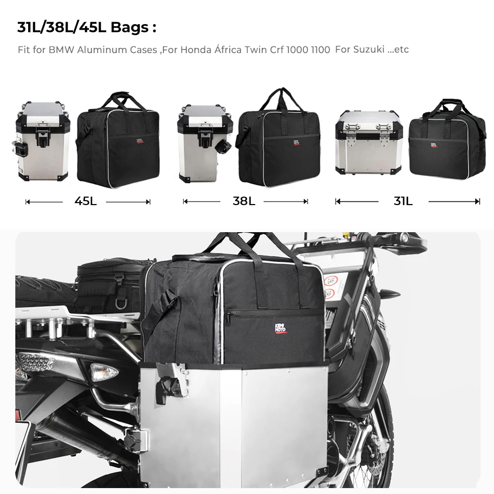 R1200GS R1250GS LC ADV Motorcycle Bag Saddle Inner Bags PVC luggage bags For BMW R1200GS LC Adv R1200 GS F800GS Adventure ADV