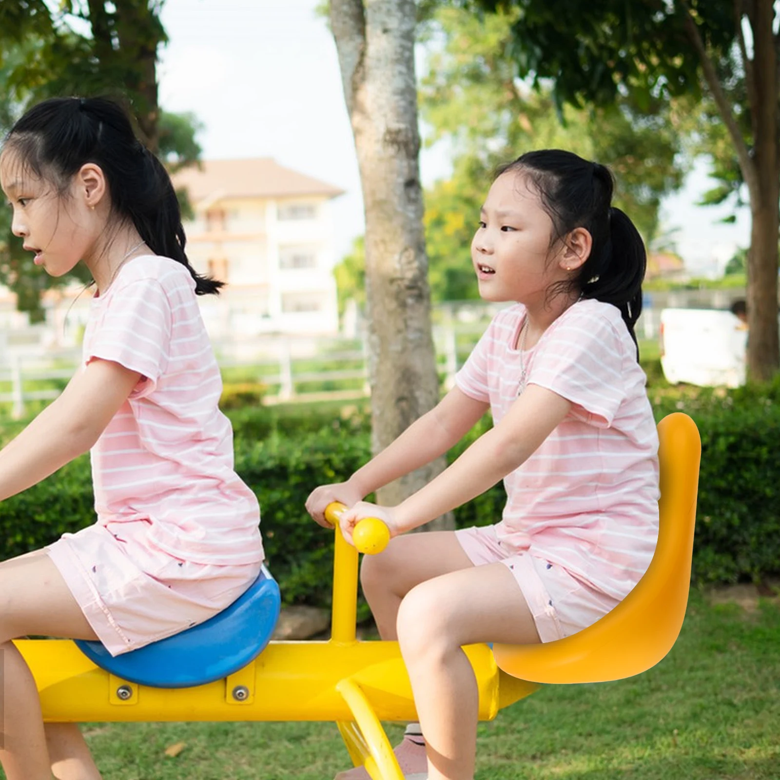 Seesaw Seat Cushion Plastic Comfortable Kids Swivel Chair Outdoor Playground Equipment Longlasting Toddler Rocker Strong