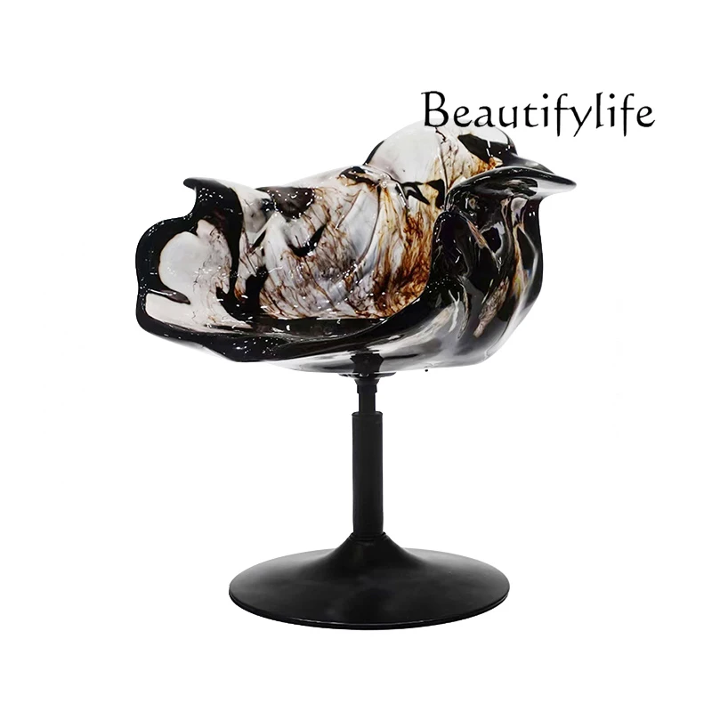 

Nordic minimalist modern designer restaurant bar creative petal goblet dining chair fashion high sense