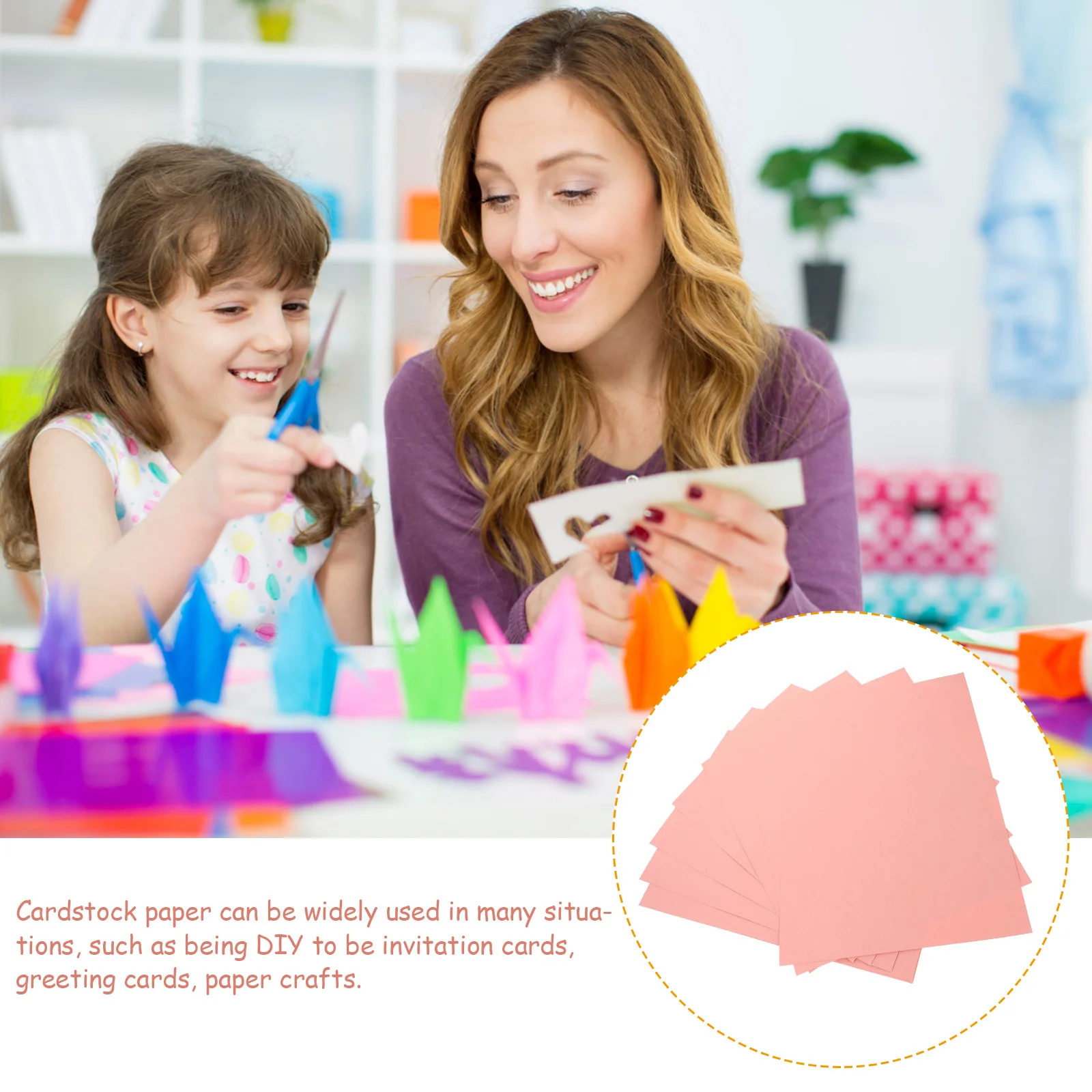 20 ورقة من ورق البطاقات الوردي، ورق سميك ملون، مستلزمات صناعة بطاقات القصاصات اليدوية، بطاقات ملونة