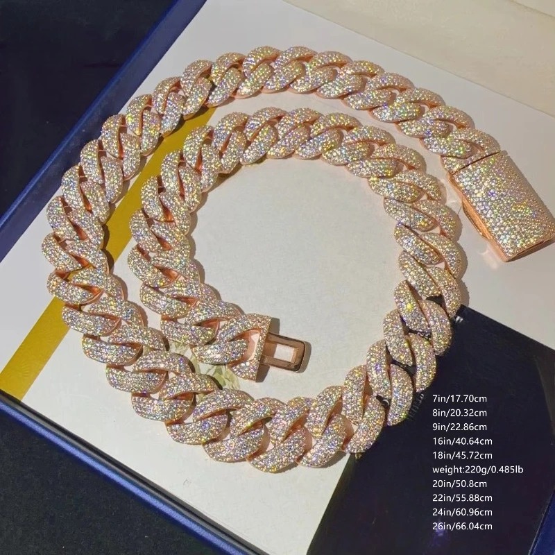 Luxurious 22mm Bubble VVS Full - Streetwear Brand Jewelry 评论和价格