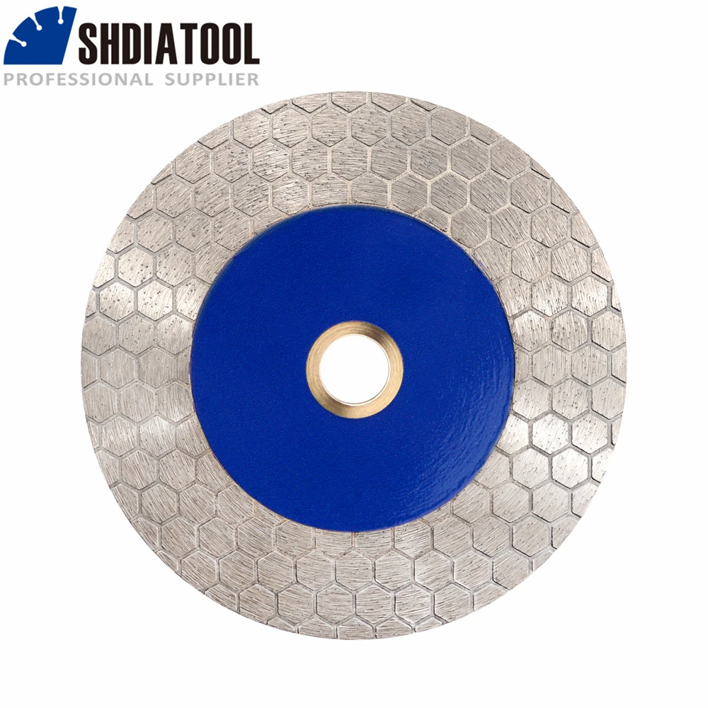 SHDIATOOL 2Pcs Dia125mm Double-sided Cutting Disc Diamond Saw Blade Grinding Wheel For Ceramic Tile Marble 5inches Cutter Plate