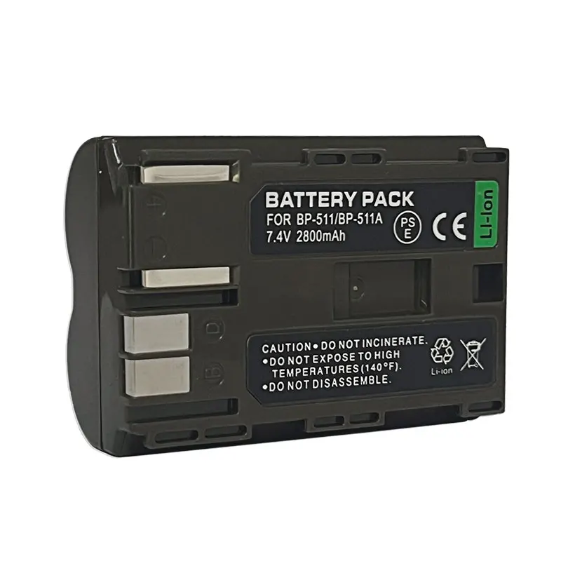 BP-511 BP-511A Battery for Canon EOS D30 10D D60 300D 20D 30D PowerShot G1 G2 G3 G5 G6 Pro 90 IS BP511 Digital Camera Batteries