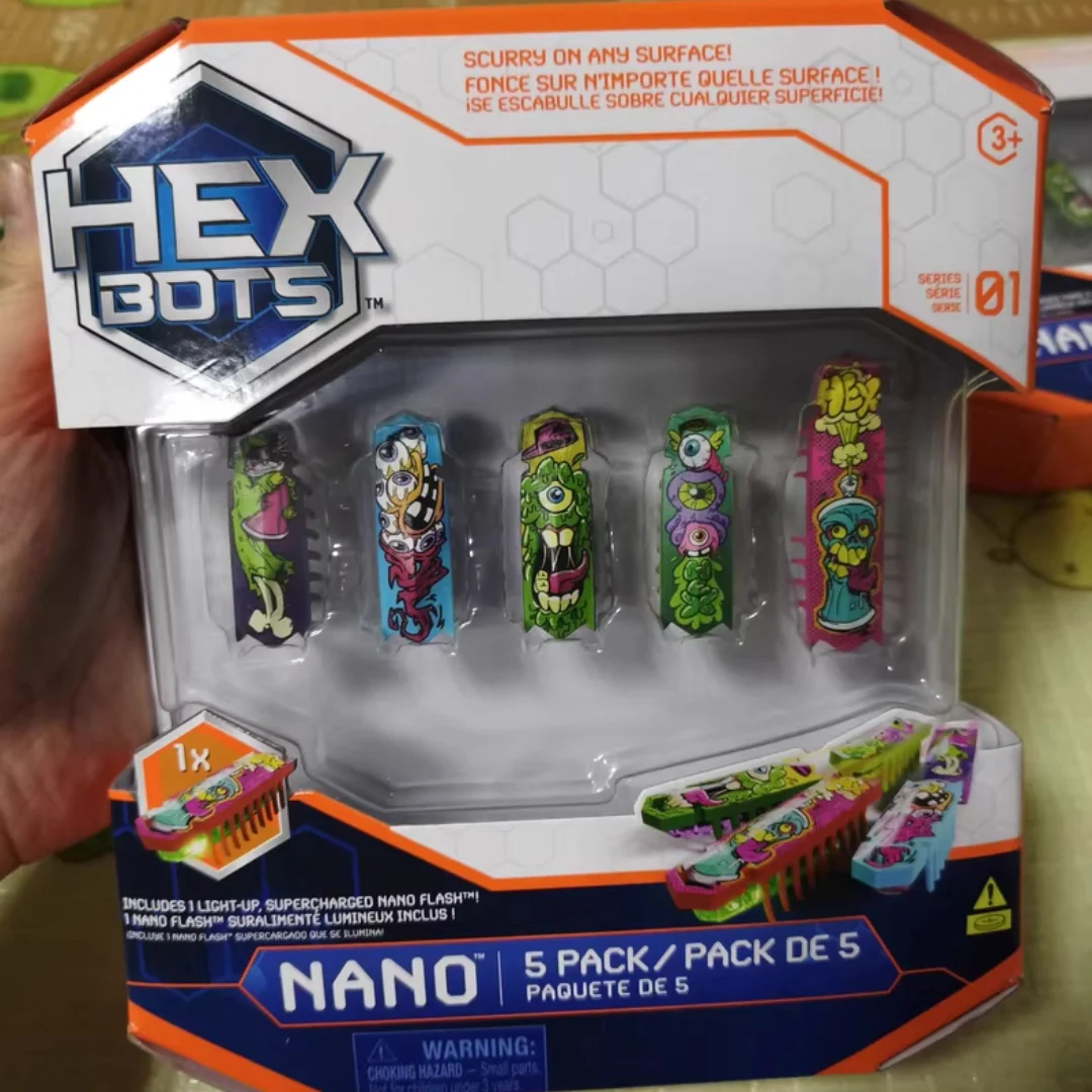 

HEX BOTS Nano Bugs - 5-Pack Set, Series 01 | Official Electronic Robot Insect Toys for Kids & Collectors