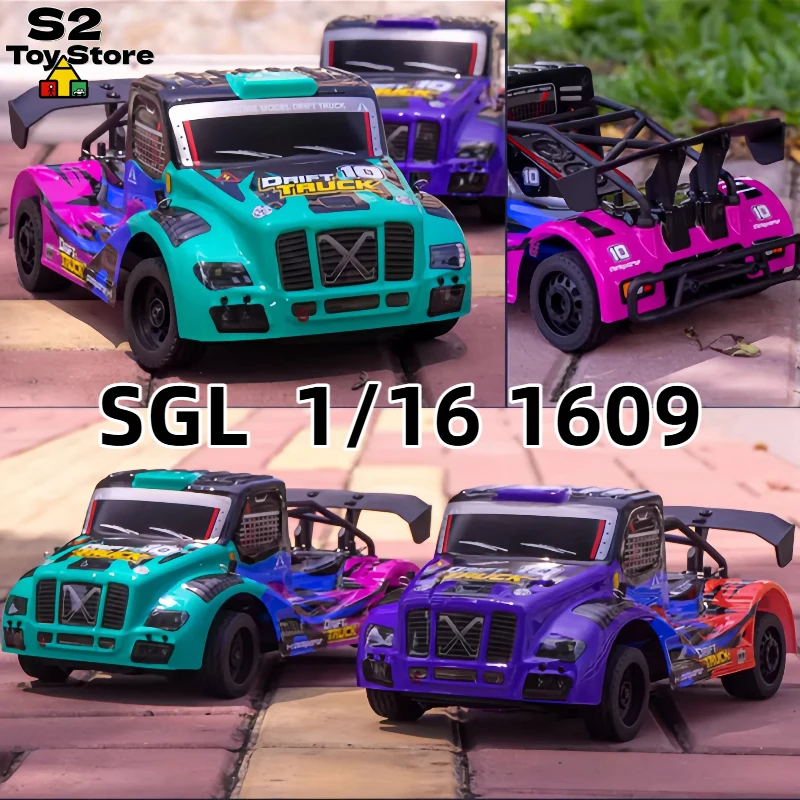 SGL Model Electric RC Drift Truck Growler 1:16 SG-1609 2.4G 4WD With Differential High Speed 35km/h Bright Headlights