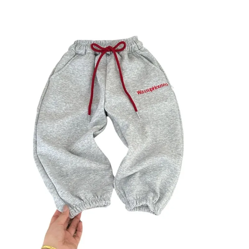 Bellbell 2026 Herbst Baby Jungen Jogginghose 1-8 Jahre Kinder Jungen Sporthose Winter Plus Samt Warme Kleinkind Jungen Hose – Detail 6