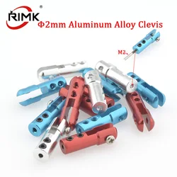1PC 2mm Aluminum Alloy Clevis（M2 Servo Horn Steering Rod Chuck Connector Spare Parts）For RC Boat Model Airplane