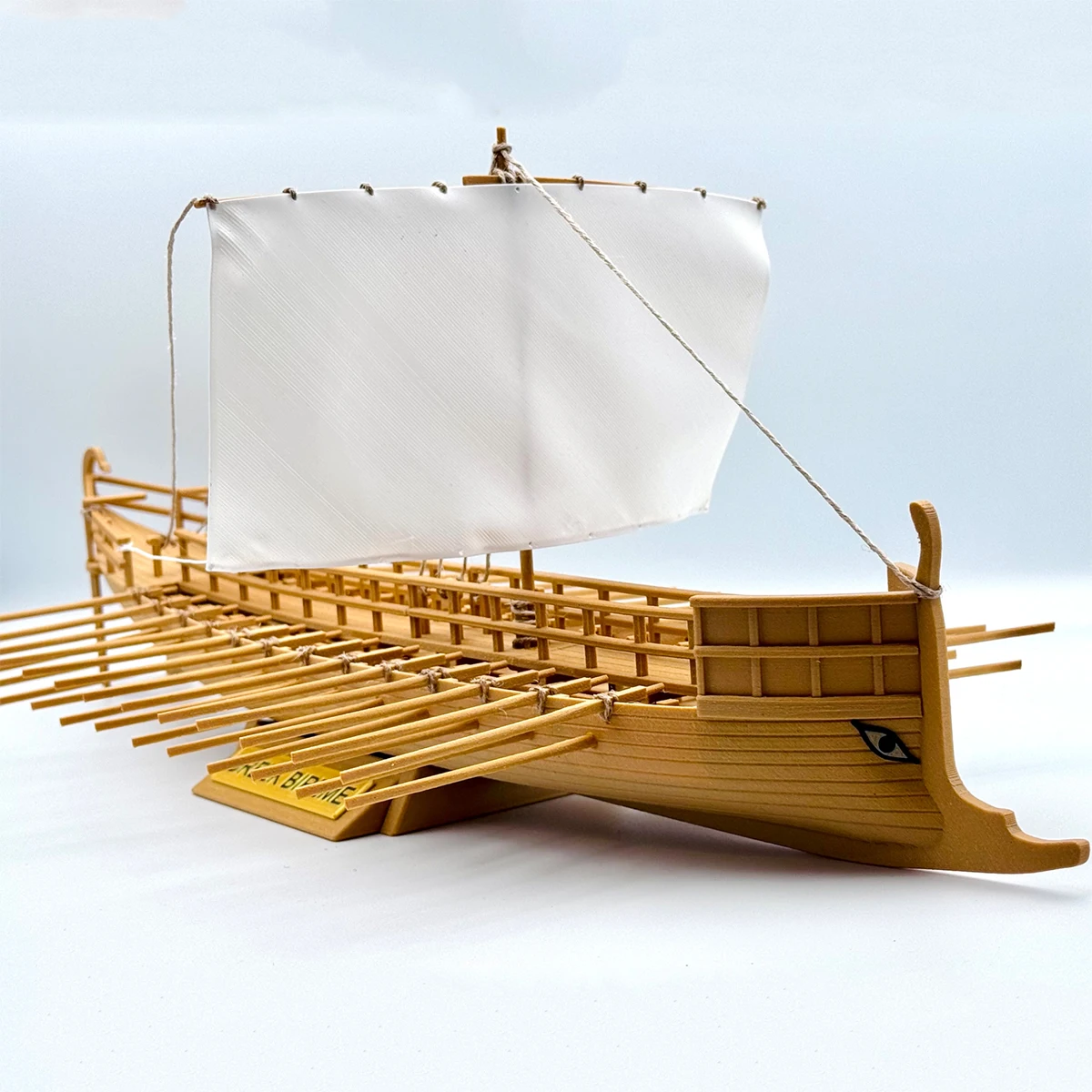 

1/55 Scale Ancient Greek Double-rod Warship Assembly Model 60cm 3D Printed Forming Ships Static Model Kit Ship Toy Ornament