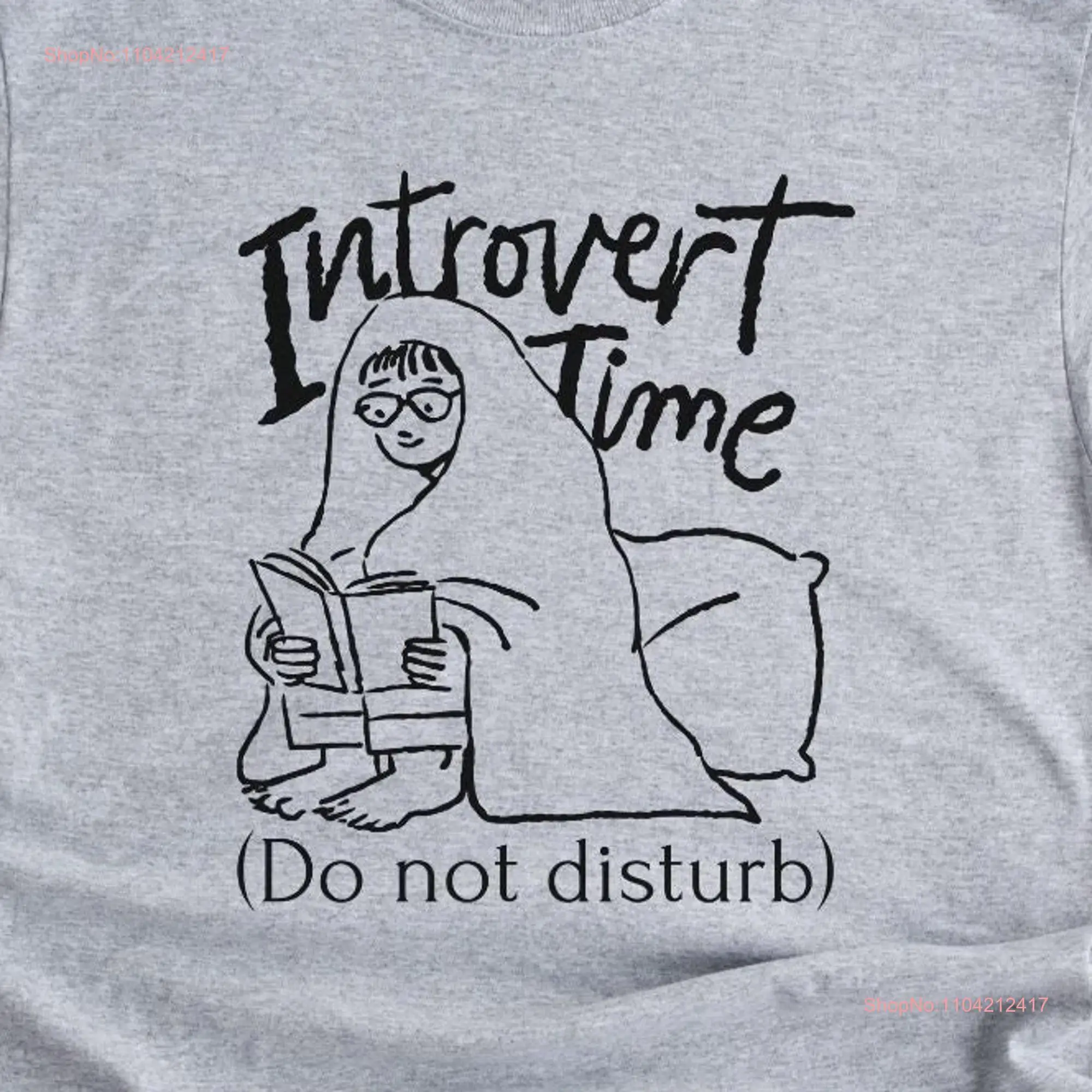 Introvert Time T shirt Softstyle  Soft Crewneck Top Roomy Pullover long or short sleeves