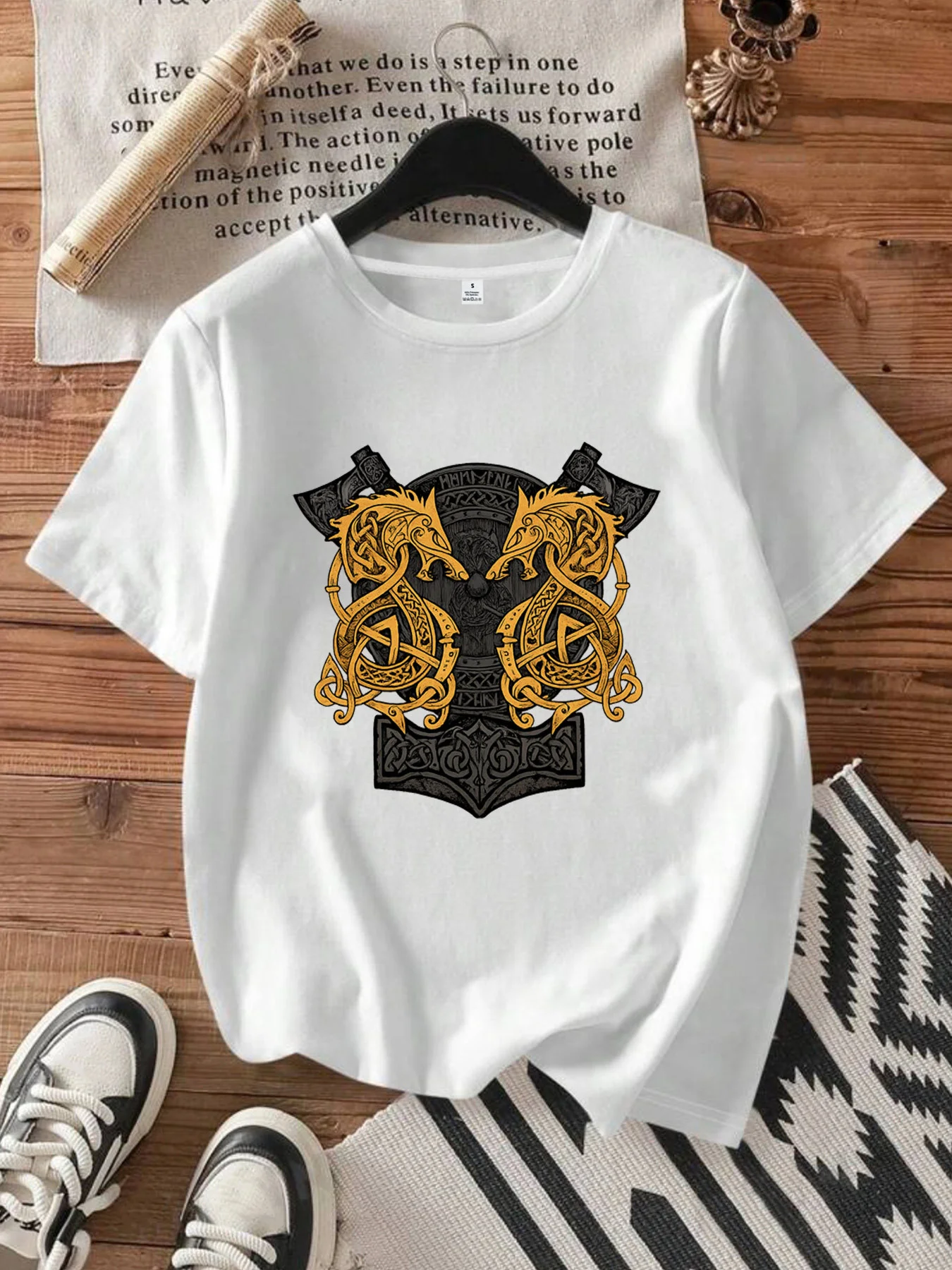 

【1024995】Женская футболка больших размеров с круглым вырезом и короткими рукавами, эластичными полурукавами и модными принтами