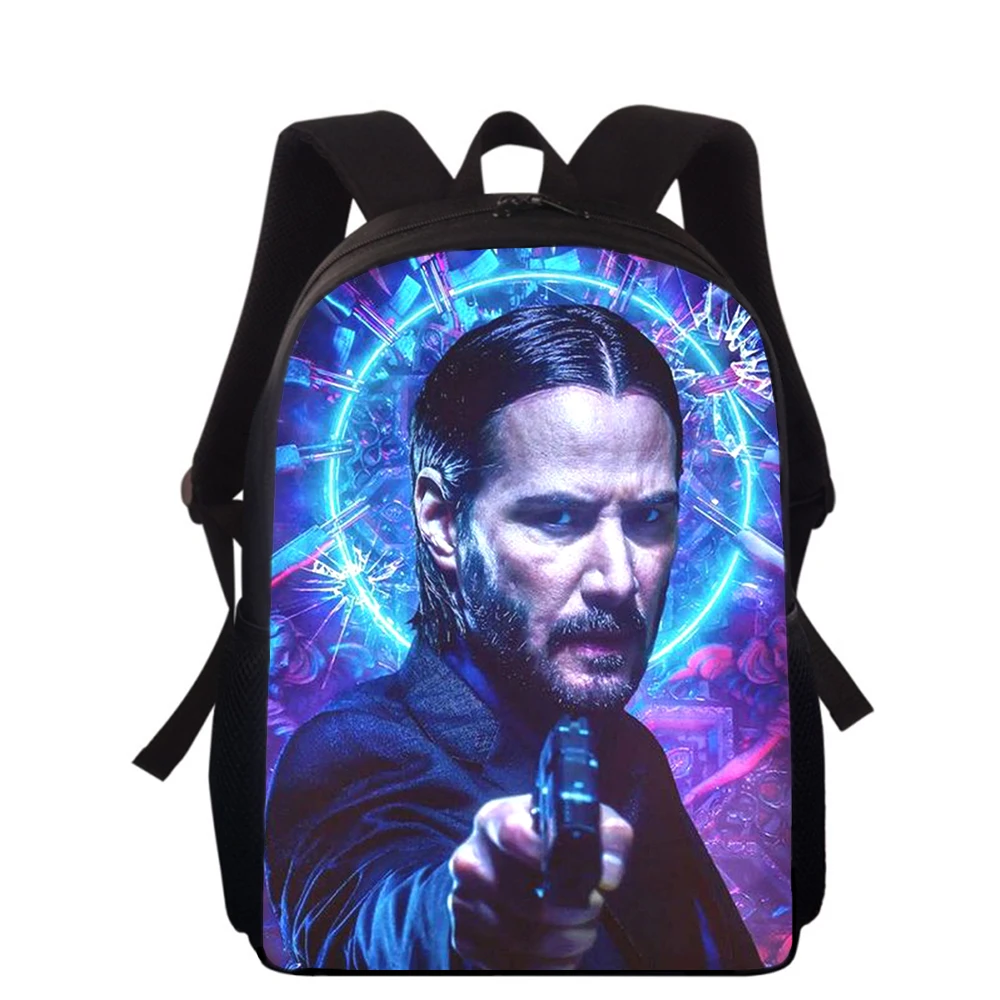 John Wick Film 16" 3D Print Kids Backpack Primary School Bags for Boys Girls Back Pack Students School Book Bags