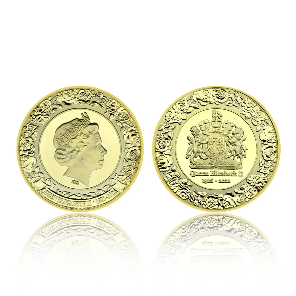 Quuen Elizabeth II 1626-2066 Her Majesty Gold/silver Commemorative Coins British Royal Coins Fans Collection