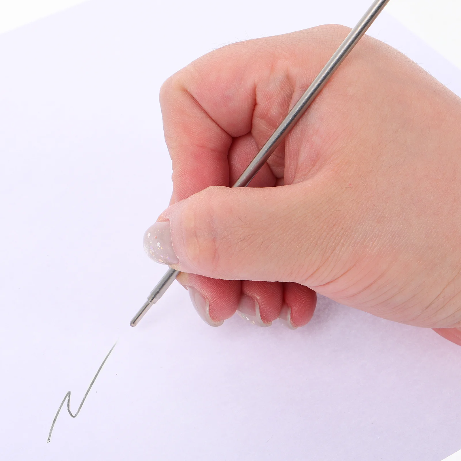 10 قطعة قلم استنسل الوشم سبائك الألومنيوم الجسم غرامة تلميح الجلد بمناسبة القلم الملء الدقة مخطط ممارسة أدوات التجميل #4