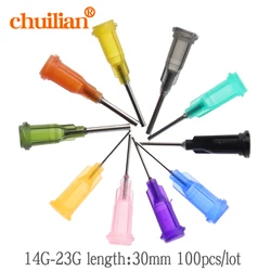 100pcs/lot 14-23G 10 Models Availlable Steel Dispensing Tapered Pinhead Glue Liquid Dispenser Needles for Dispenser Controller