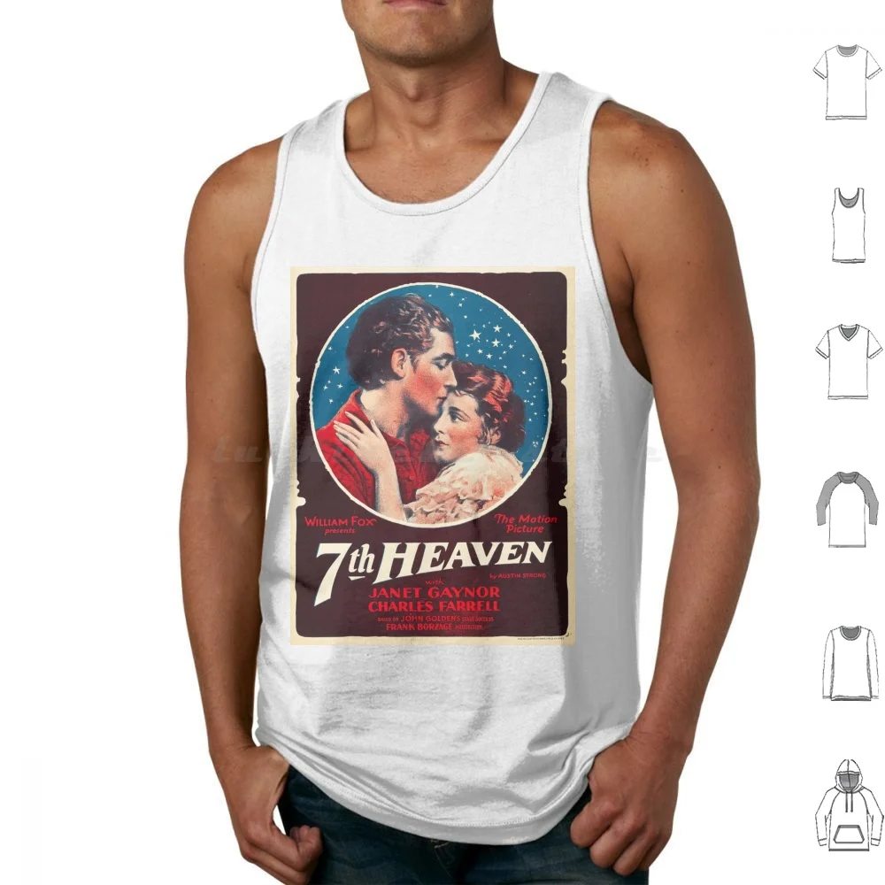 7th Heaven ( 1927 ) Theatrical Poster Tank Tops Vest Sleeveless 7th Heaven Farrell Janet Silent Film Hollywood Pre Code Old