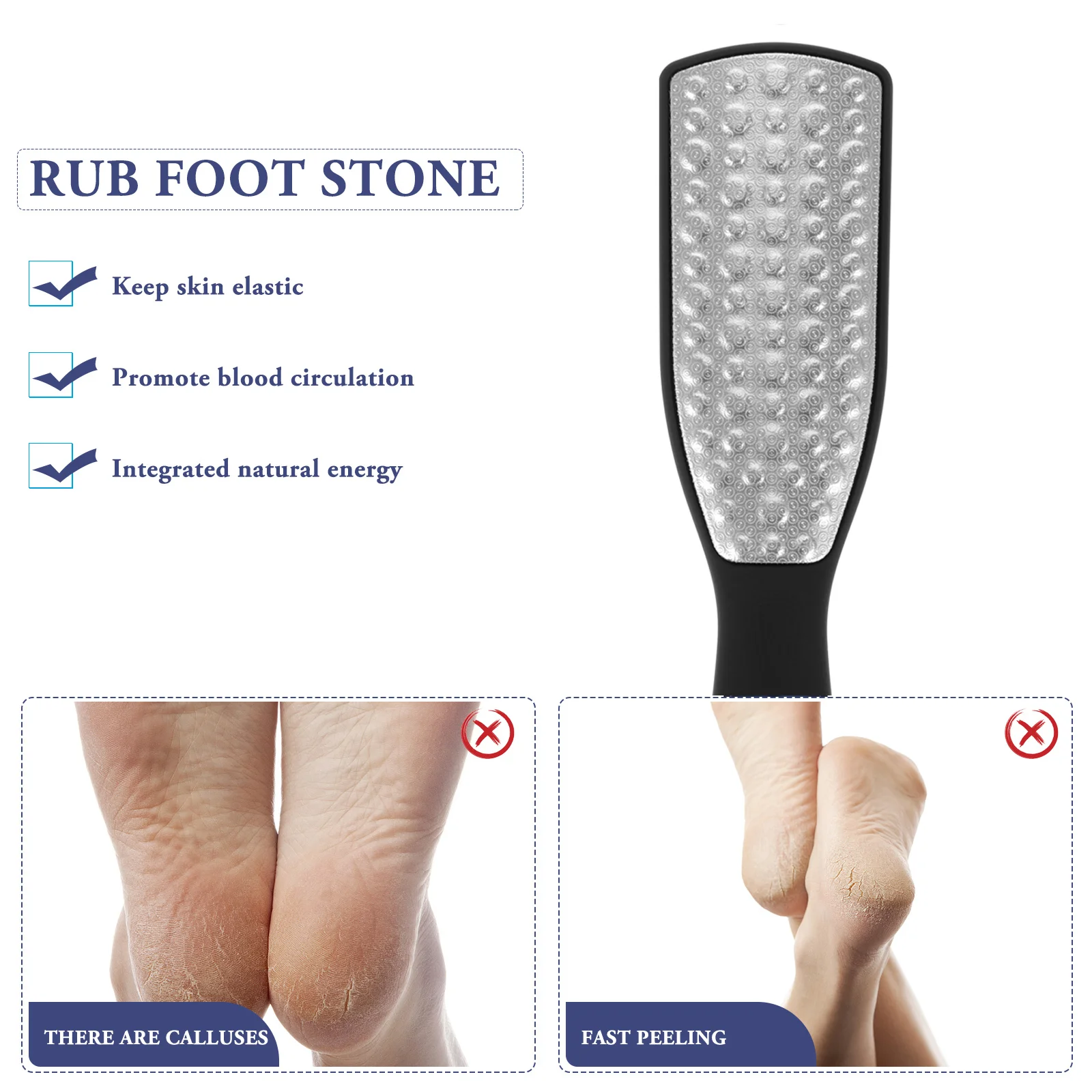 Foot File Pedicure Rasp Callus Remover Stainless Steel Dead Skin Trimmer For Hard Skin Thick Heel Smooth Feet Metal