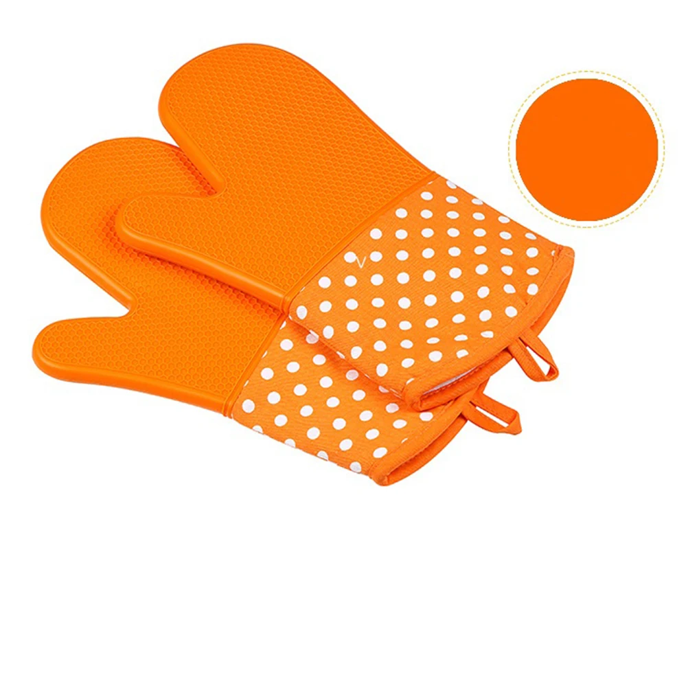 

Insulation Gloves Cooking Baking Stove Oven Mitts Non-slip Heat Resistant Kitchen Barbecue