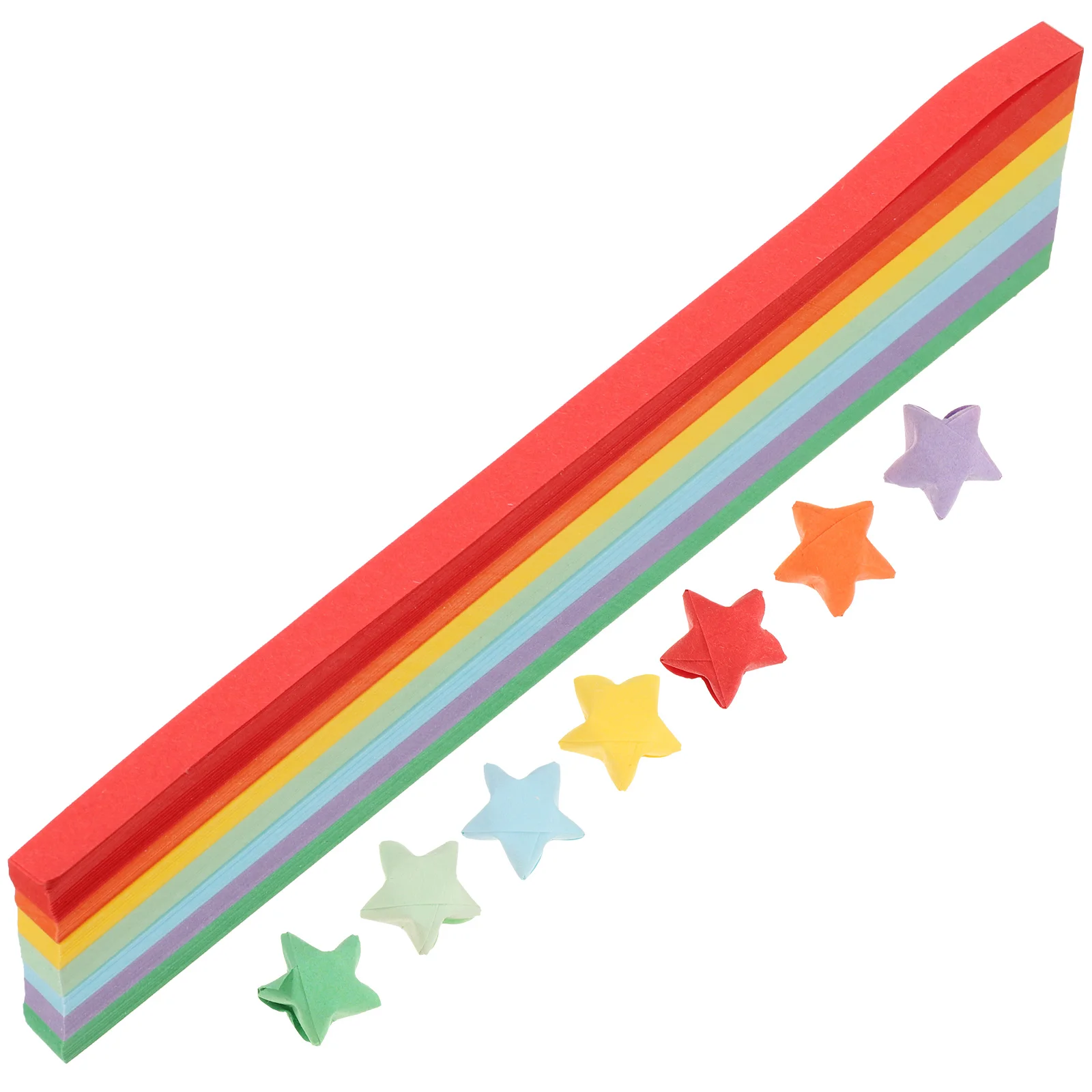 

540 Pieces Origami Paper Lucky Star Color Luminous Assortment Bright Colored Colorful