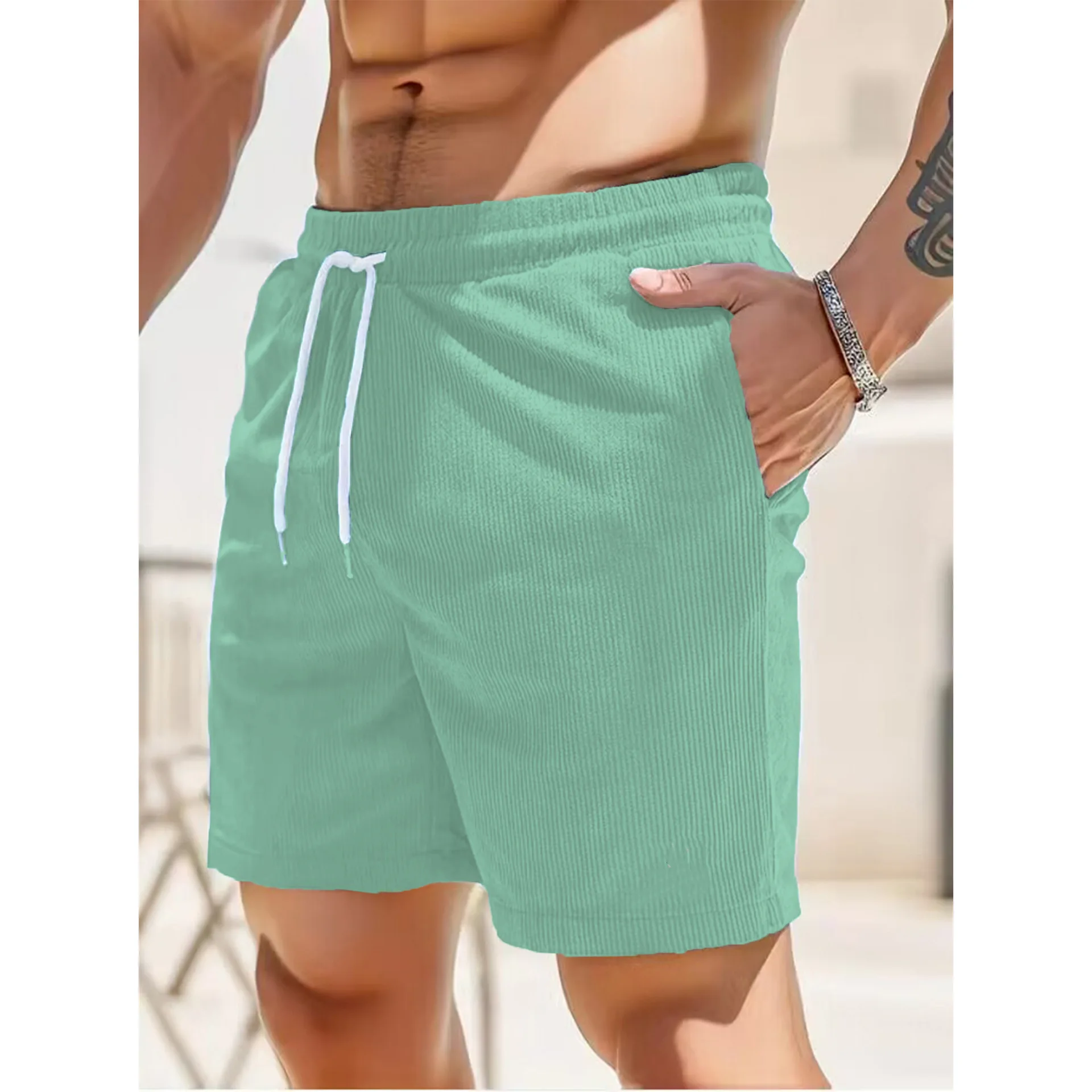 

Summer new men's sports breathable shorts are lightweight, soft and not stuffy, suitable for summer wear