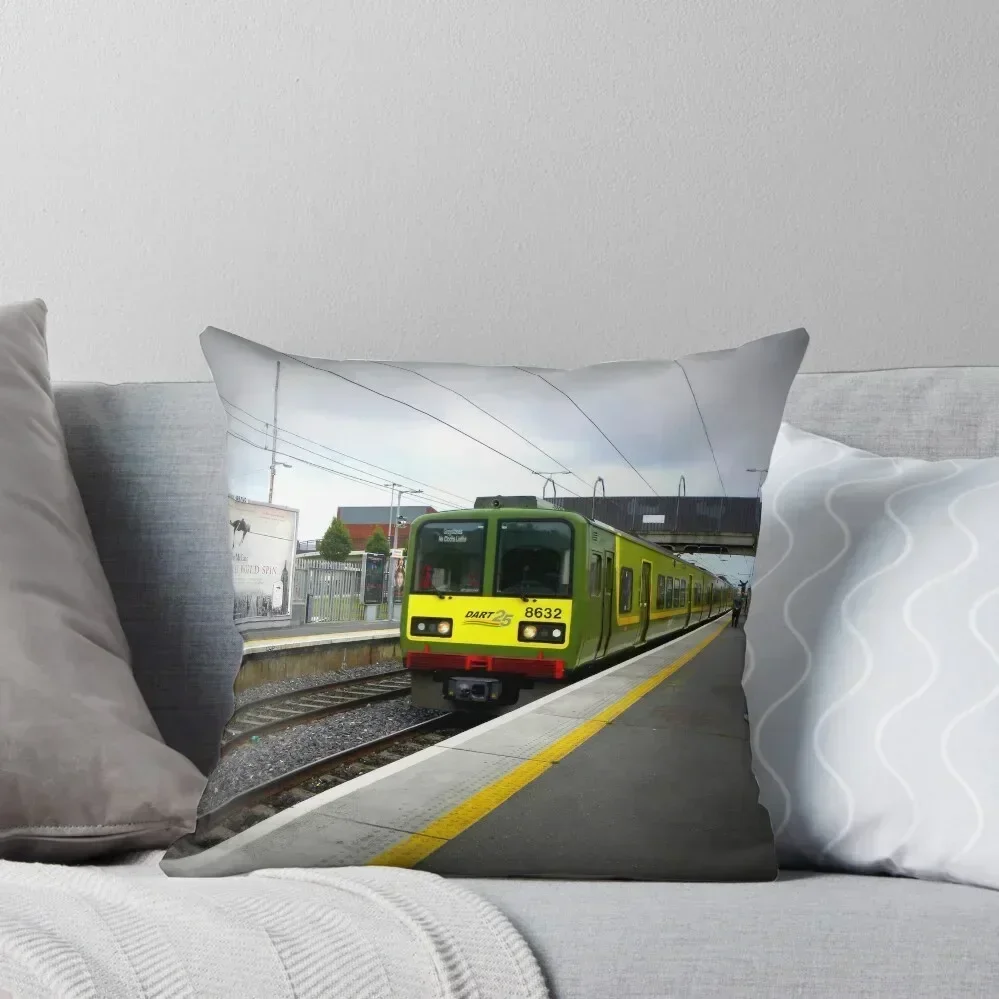 

waiting for the dart train Throw Pillow Elastic Cover For Sofa christmas decorations for home 2025 Anime pillow
