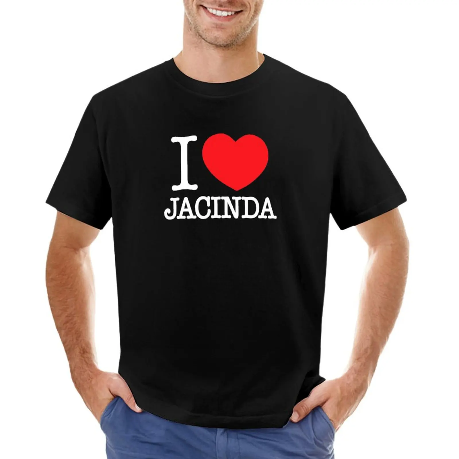 I heart jacinda ardern camiseta de estilo ny, color negro, blanco y rojo, de Nueva Zelanda, el primer Premier Kiwi I love