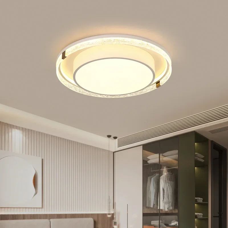 SANDYHA Modern Minimalist Ceiling Light LED Lamp Geometric Acrylic Shade for Bedroom Living Room Stylish Lighting Fixture