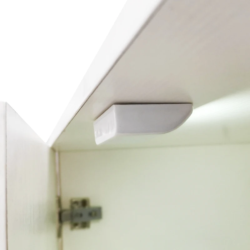 Led Bewegingssensor Kastlamp Voor Kledingkast Slaapkamer Keuken Draadloze Led Onder Kast Licht Batterij Aangedreven Kast Nachtlampje