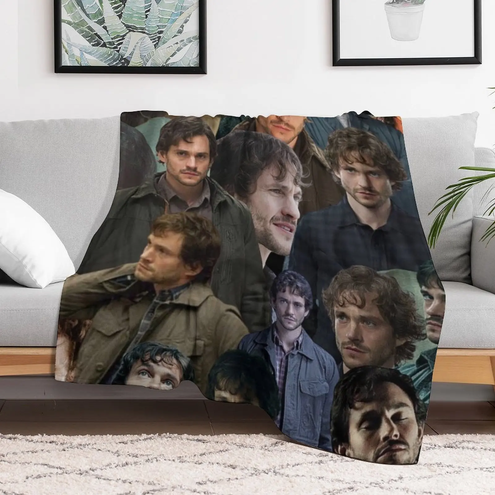 will graham photo collage Throw Blanket Thins Bed Fashion Sofas halloween Blankets