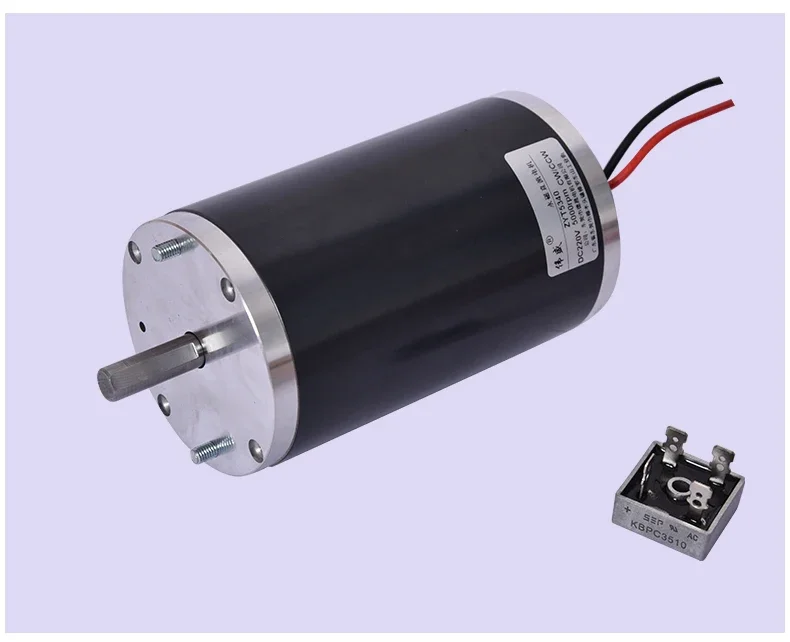 220V 200W DC High Speed Motor Permanent Magnet Motor High Power Large Torque Adjustable Speed Can CW CCW Motor