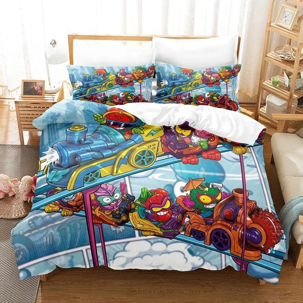 

Комплект постельного белья с 3D принтом аниме Super Zings Single Twin Full Queen King Size, комплект постельного белья для взрослых и детей, комплекты пододеяльников для спальни, домашний текстиль