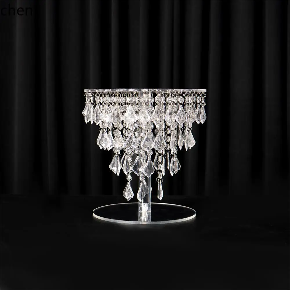 YFY Internet Celebrity Crystal Maple Leaf Cake Stand Wedding Dessert Table Decoration Ornament