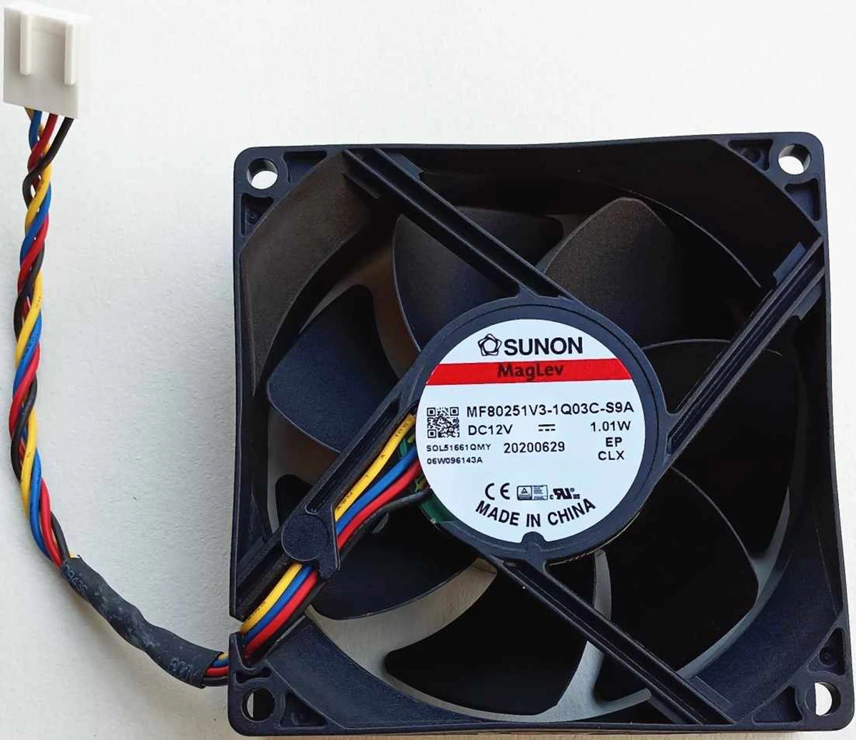 SUNON MF80251V3-1Q03C-S9A 12V 1.01W 8025 4-wire Maglev PWM Speed Control Temperature Control Silent Fan