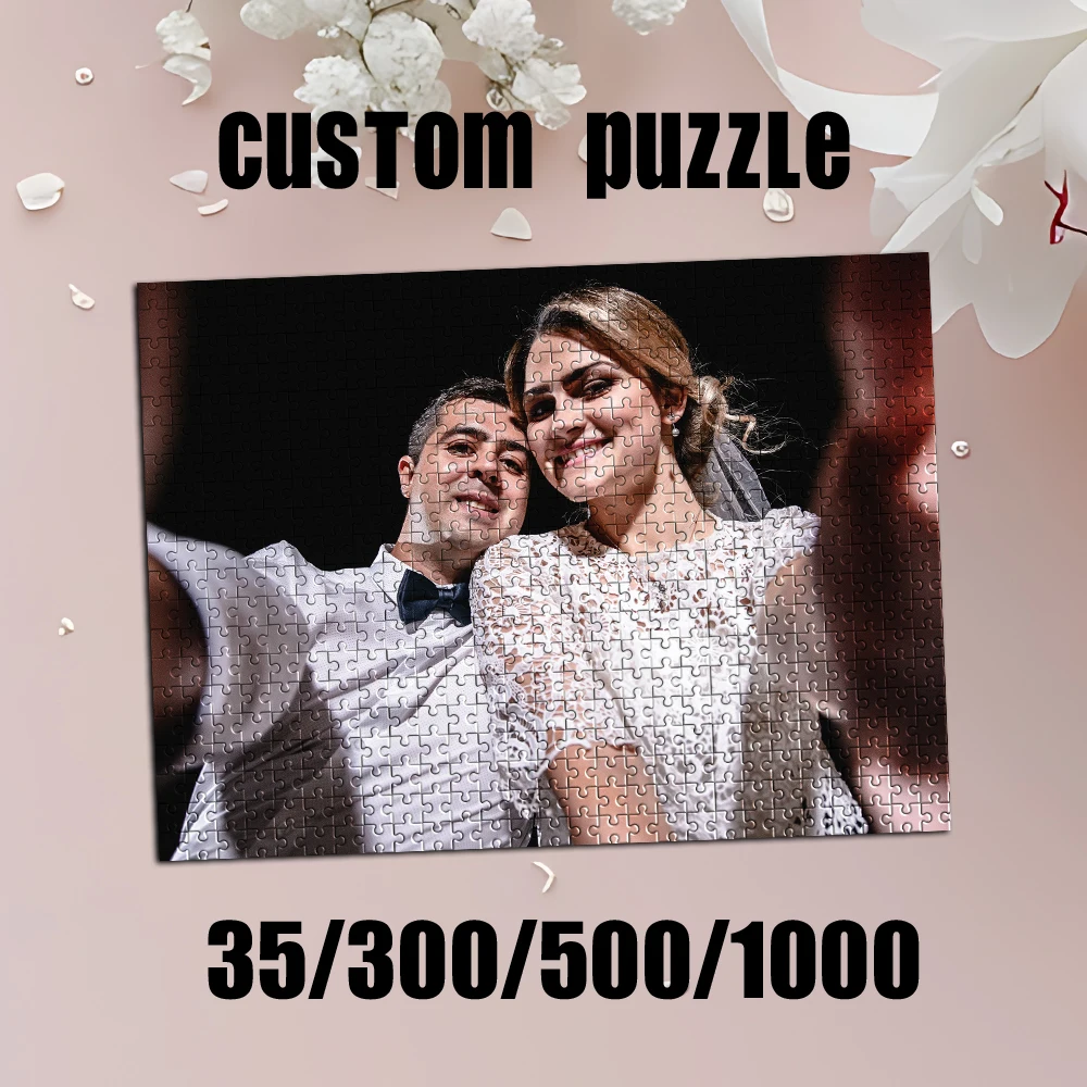 35/300/500/1000 Stück Personalisiertes Foto-Puzzle Porträt Individualisiertes Haustier-Tagesgeschenk Geburtstagsgeschenke für Tierliebhaber
